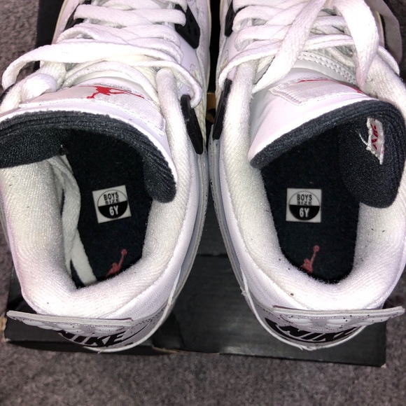 Air Jordan 4 Retro OG BG Cement 2016 Youth 6 - Picture 8 of 13